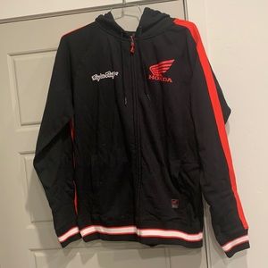 Brand new with tags Troy Lee Designs Honda men’s zip up hoodie, large